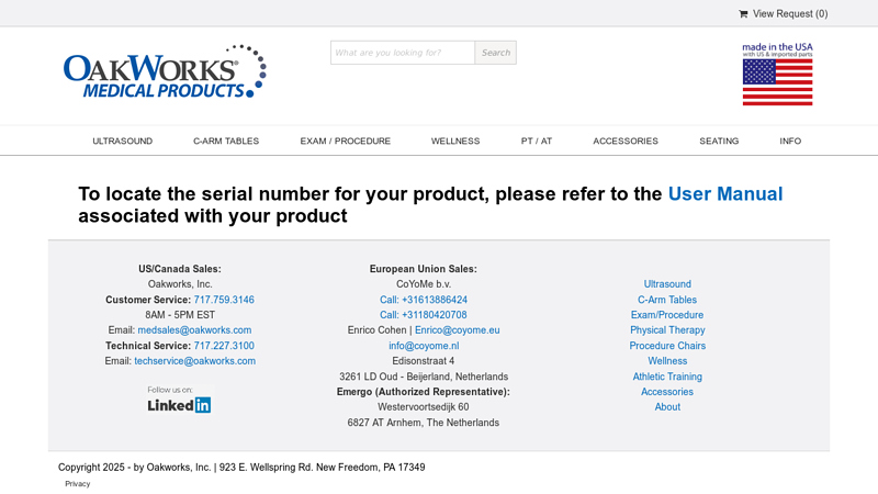 To locate the serial number for your product ...