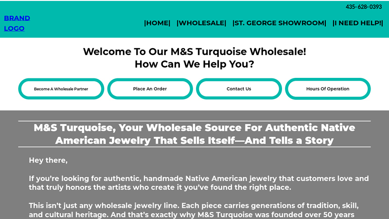 To Our M&S Turquoise Wholesale!