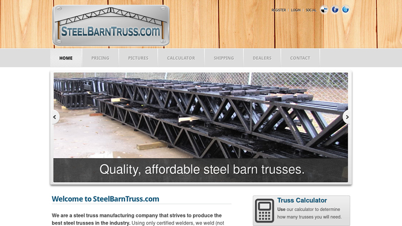 to SteelBarnTruss.com