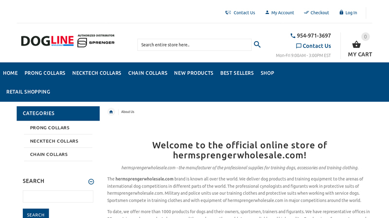 to the official online store of hermsprengerwholesale.com!