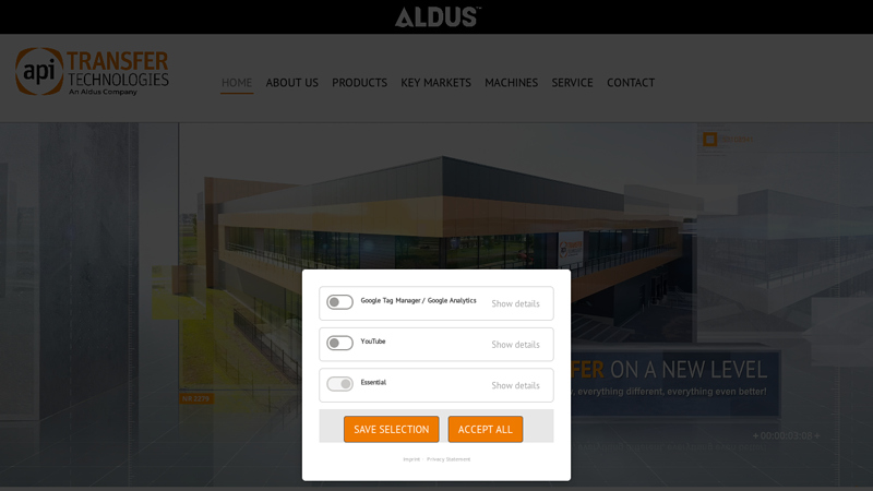 to the website of API Transfer Technologies