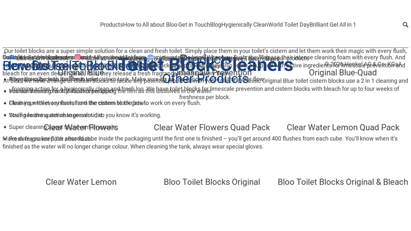 Toilet Blocks & Cistern Blocks