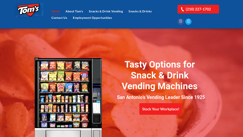 Tom's Snacks: Vending & Snacks