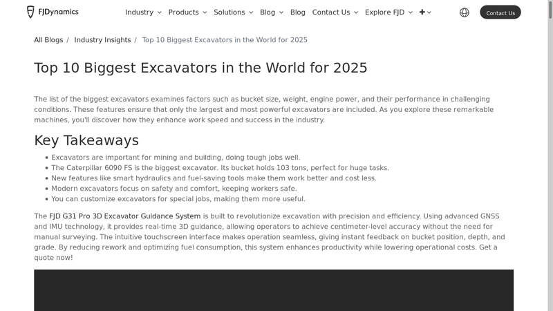 Top 10 Biggest Excavators in the World for 2025