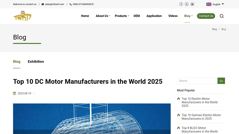 Top 10 DC Motor Manufacturers in the World 2025