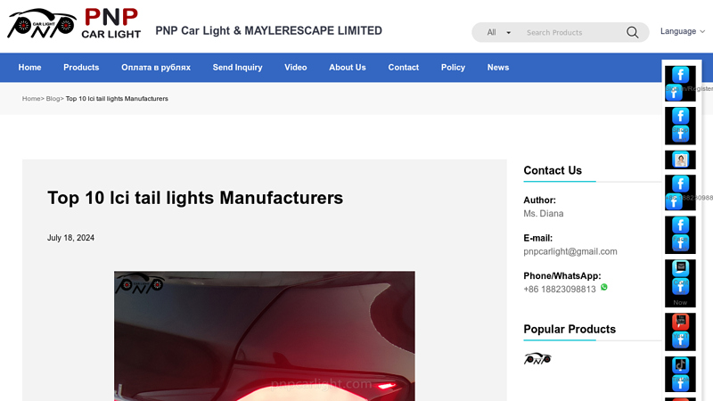 Top 10 lci tail lights Manufacturers