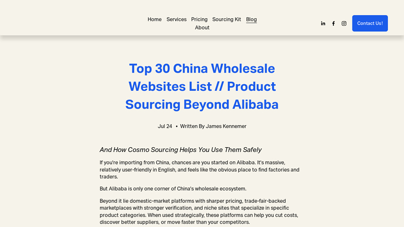 Top 30 China Wholesale Websites List // Product Sourcing Beyond ...