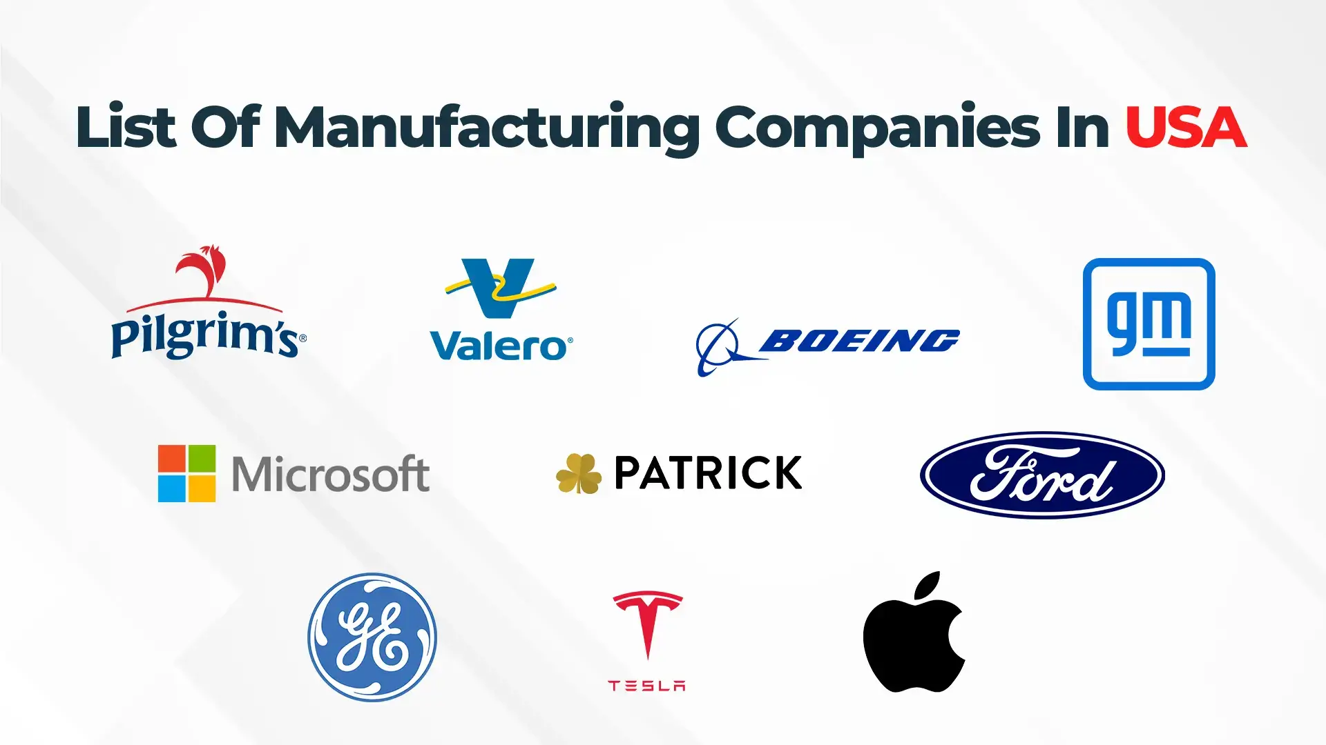 Top Manufacturing Companies In Usa industry insight