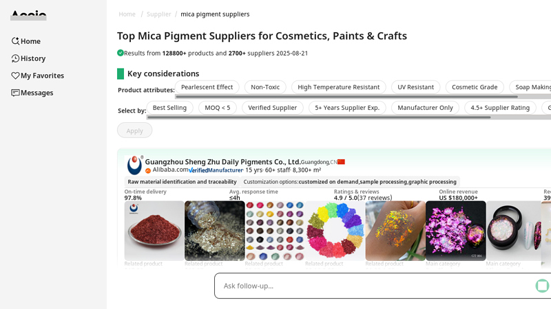 Top Mica Pigment Suppliers for Cosmetics, Paints & Crafts