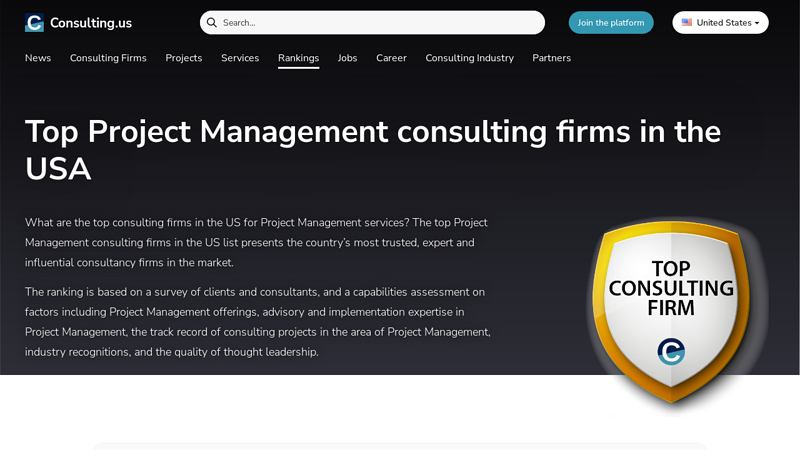 Top Project Management consulting firms in the US