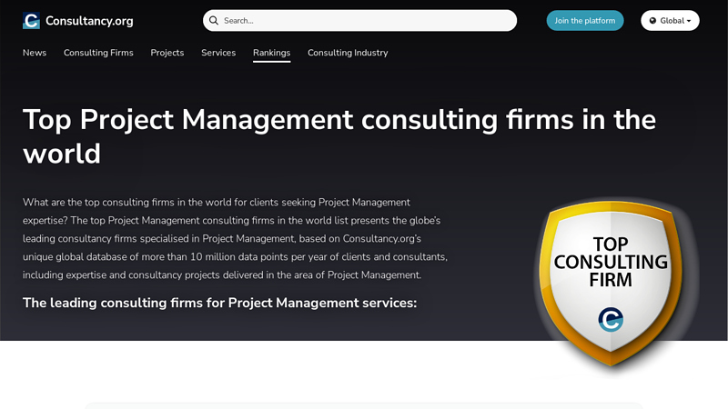 Top Project Management consulting firms in the world
