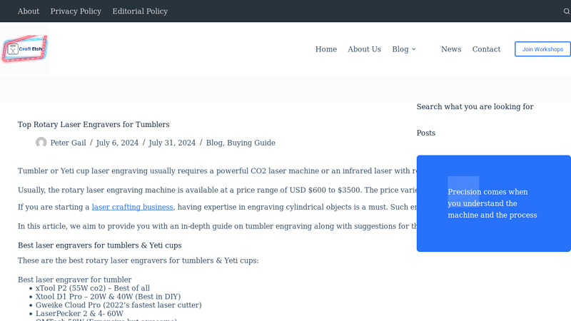 Top Rotary Laser Engravers For Tumblers