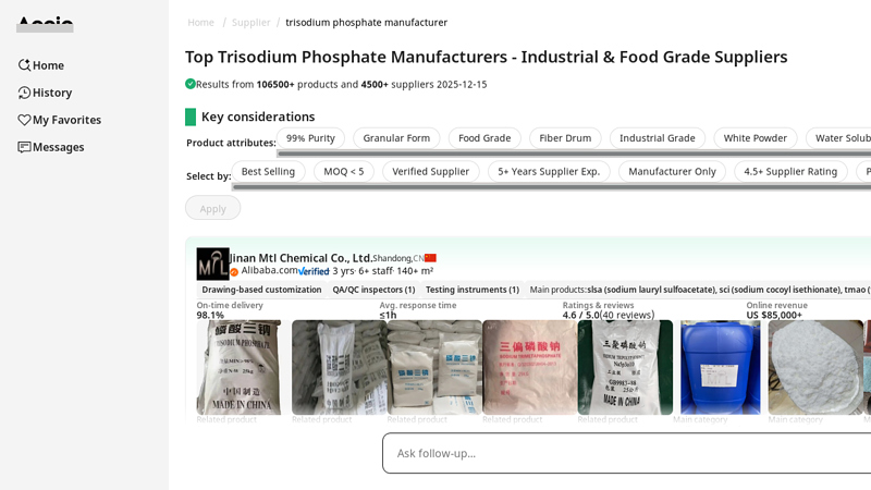 Top Trisodium Phosphate Manufacturers