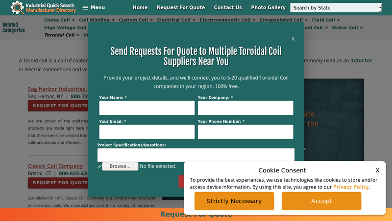 Toroidal Coil Suppliers