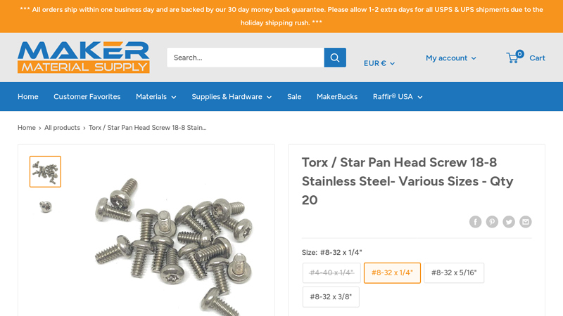 Torx / Star Pan Head Screw 18