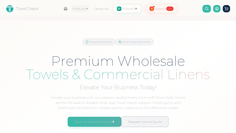 Towel Depot: Bulk Towels Wholesale