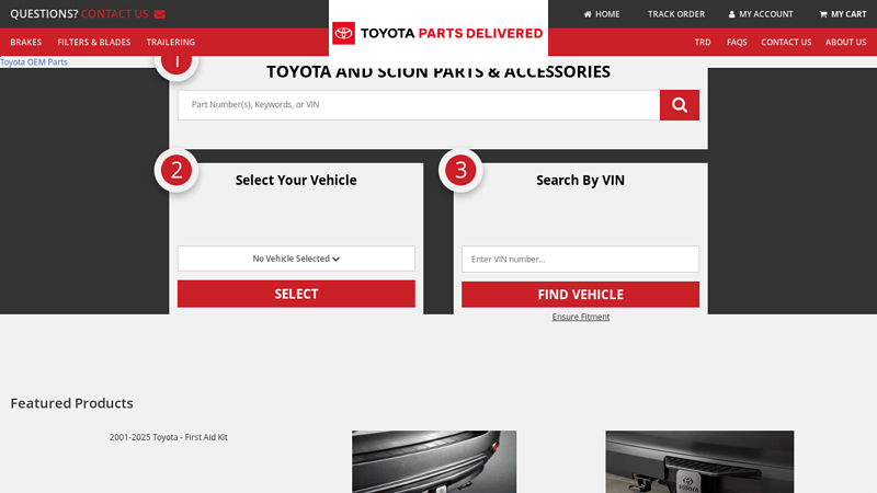 Toyota Parts Delivered