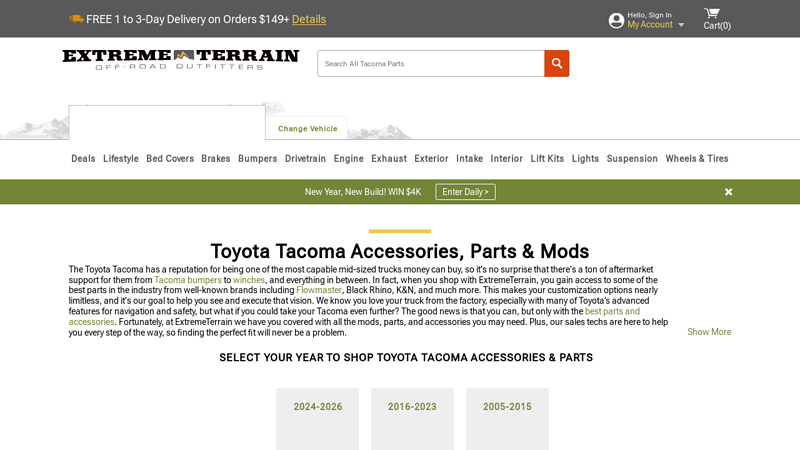 Toyota Tacoma Accessories, Parts & Mods