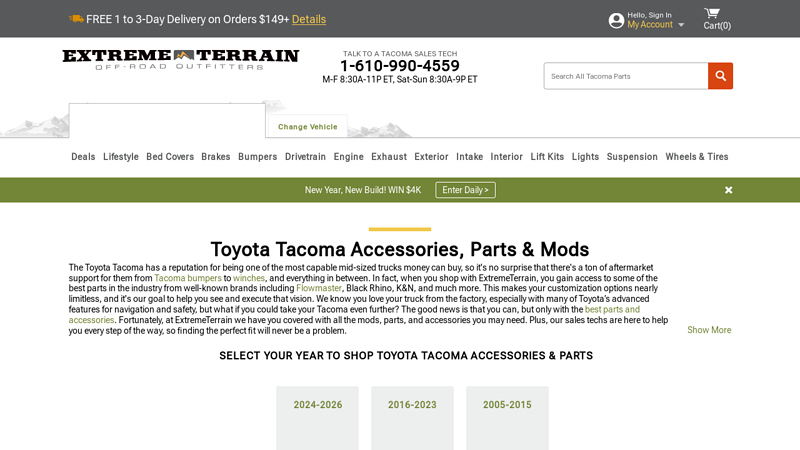 Toyota Tacoma Accessories, Parts & Mods