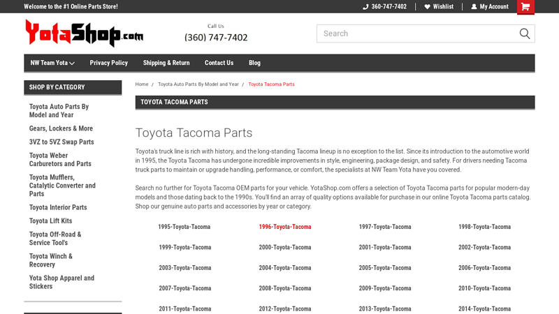 Toyota Tacoma Parts