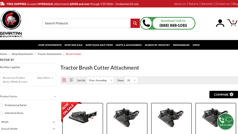 Tractor Brush Cutter Attachment