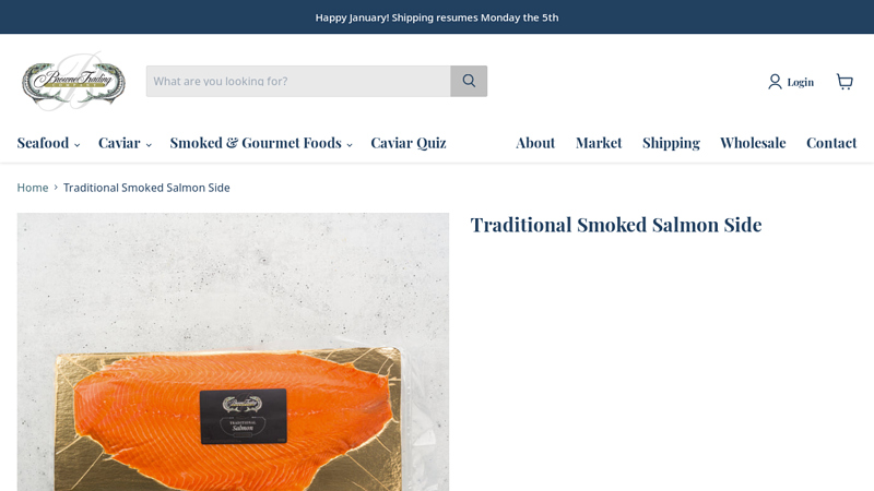 Traditional Smoked Salmon Side