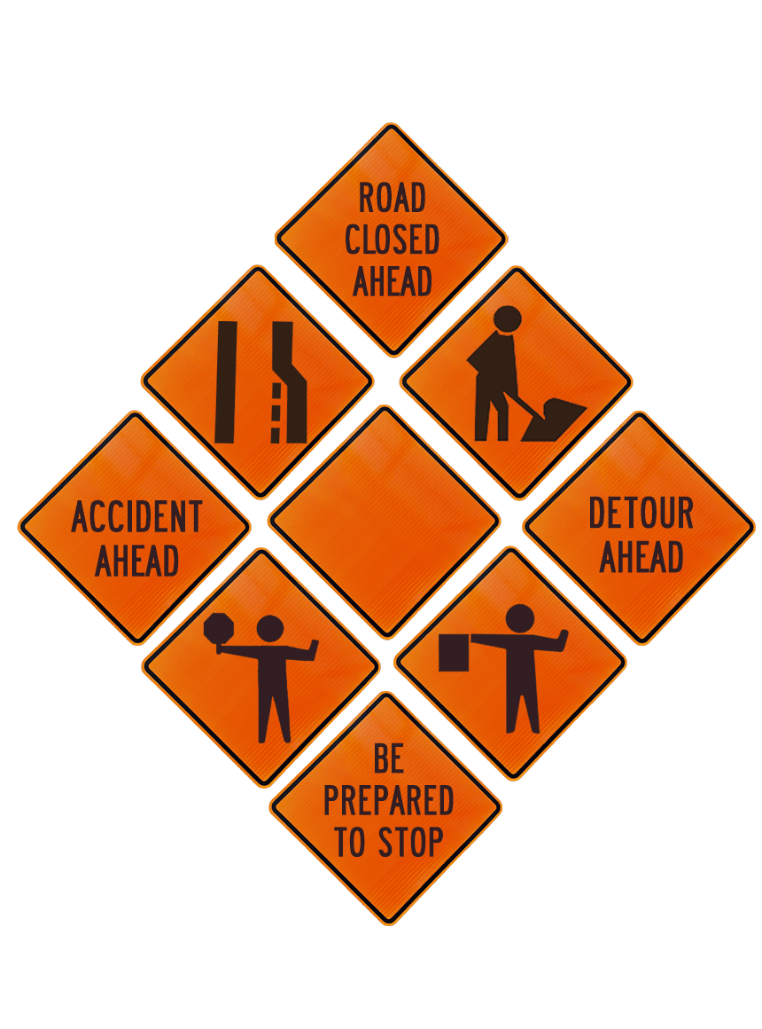 Traffic Signs & Stands - Construction & Parking, MUTCD