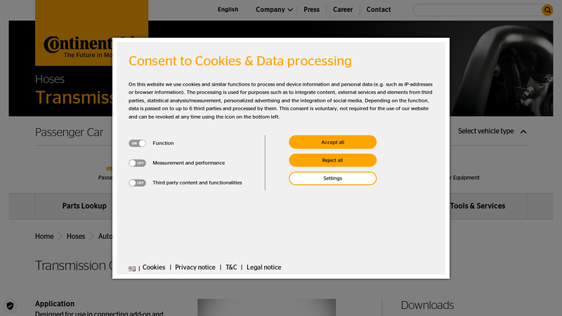 Transmission Oil Cooler Hose