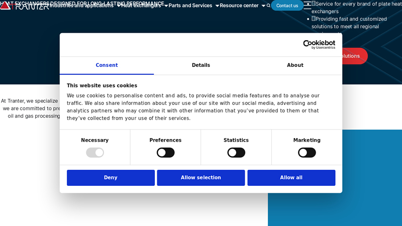 Tranter: Responsive Heat Exchangers