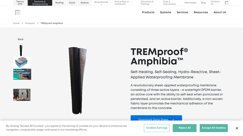 TREMproof® Amphibia Sheet Applied Waterproofing
