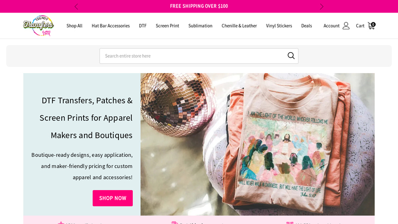 Trendy Transfers: Transfer Designs for Small Businesses