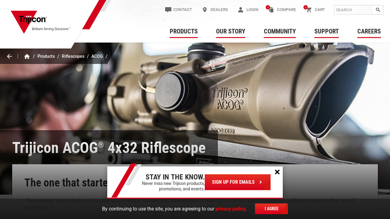 Trijicon ACOG® 4x32 Rifle Scope