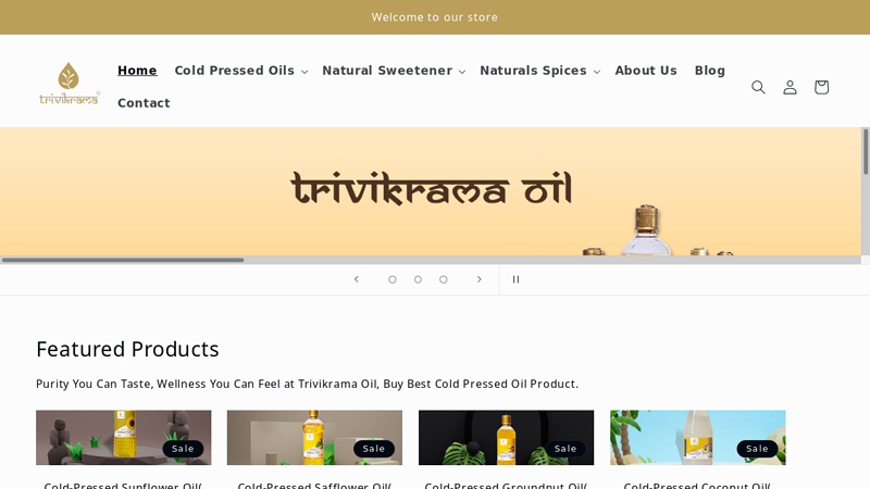 Trivikrama oil: Best Cold-Pressed Oils