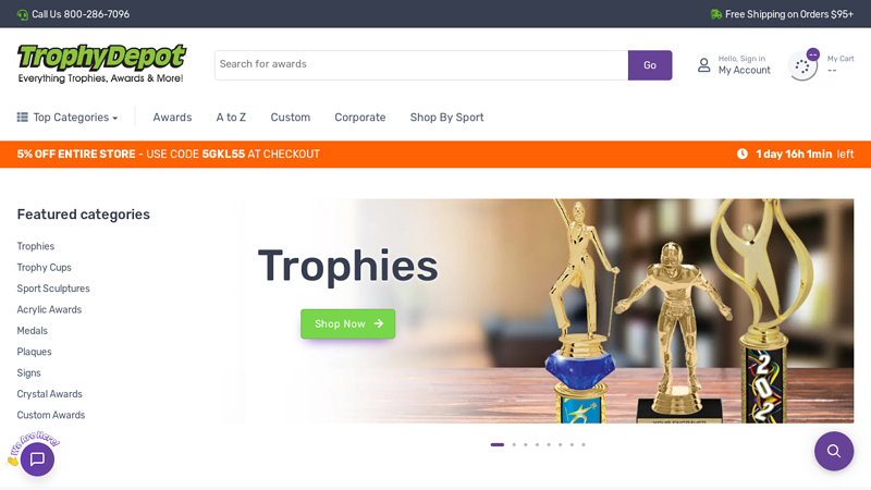 Trophy Depot: Trophies and Awards