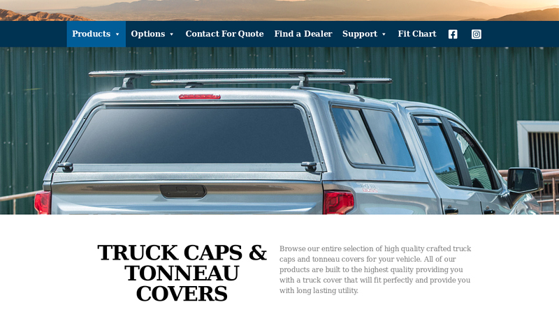 Truck Caps, Toppers, Campers Shells and Tonneau Covers