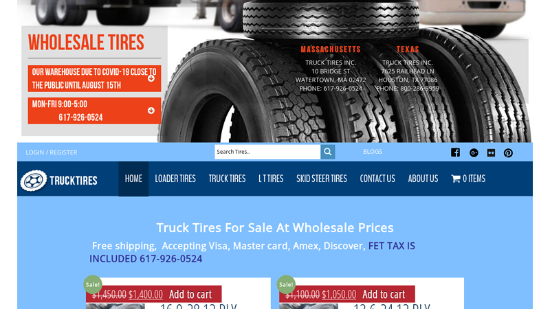 Truck Tires Inc.: Truck Tires Wholesale