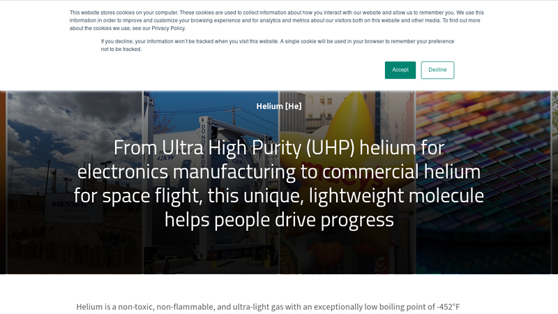 Trusted Gas & Liquid Helium Supplier