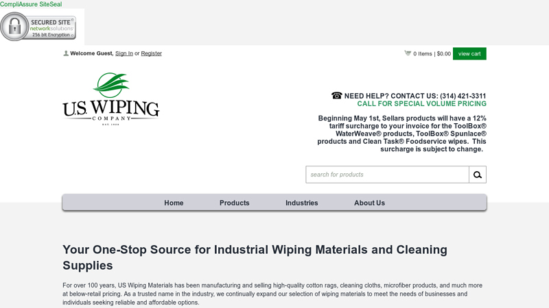 Trusted Source for Essential Wiping Materials