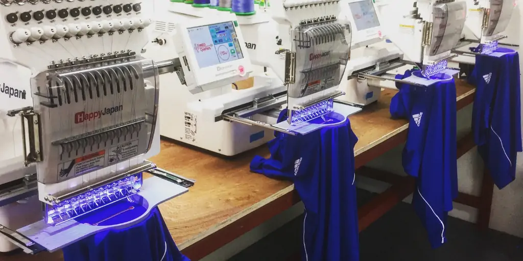 custom t shirt embroidery printing process