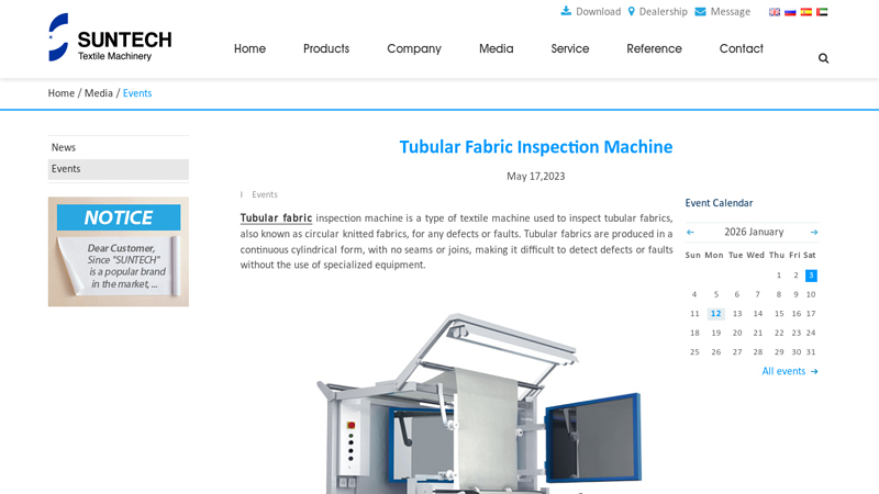 Tubular Fabric Inspection Machine