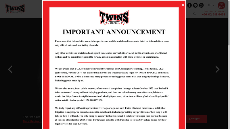 Twins Special Thailand Muay Thai Boxing Equipment Brand Official ...