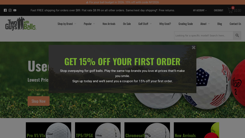 Two Guys with Balls: Used Golf Balls