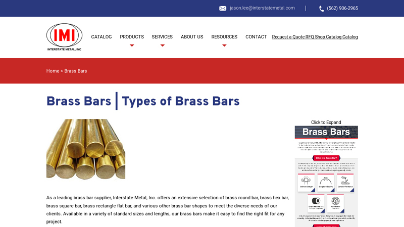 Types of Brass Bars