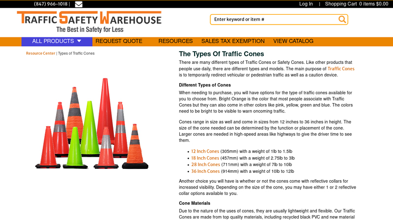 Types of Traffic Cones