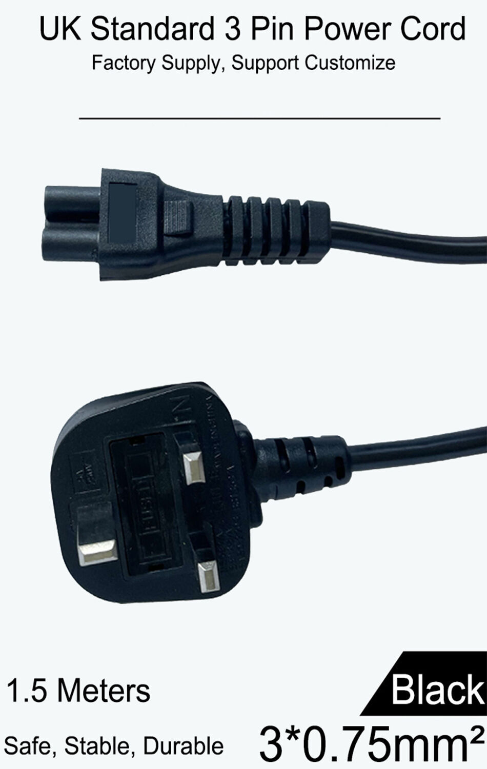 Uk 3 Prong Ac Power Cord Cable industry insight