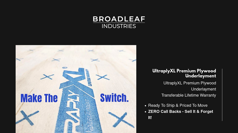 UltraplyXL Premium Plywood Underlayment