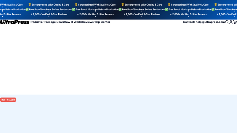 UltraPress custom t-shirts