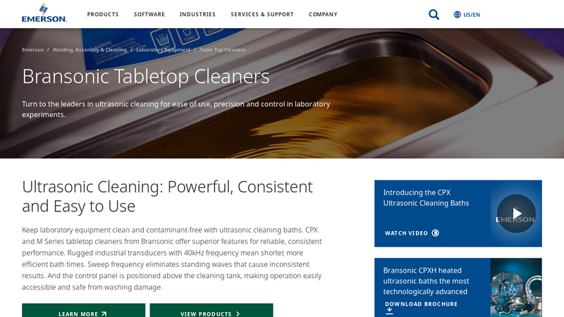 Ultrasonic Tabletop Cleaners for Laboratories