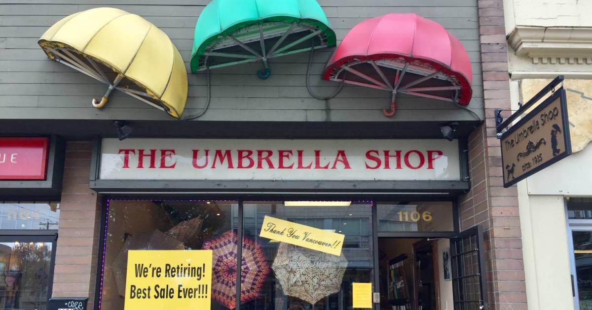 Umbrella Shop in Vancouver