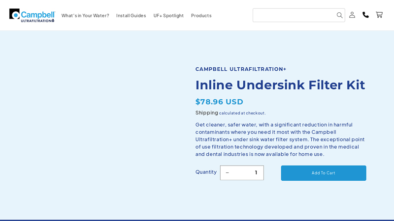 Under Sink Water Filter System